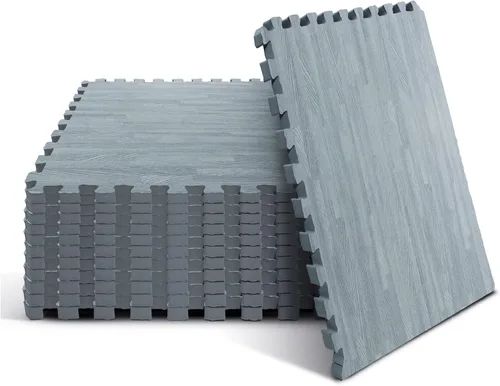 Miniatura 9 de Yes4All Alfombrillas Entrelazadas de EVA, Baldosas de Suelo tipo Rompecabezas, Acolchado de Suelo de Espuma con Borde para Muebles, Espacio