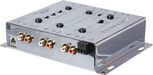Miniatura 4 de Hifonics HFXR Crossover activo de 2 vías/3 vías, crossover de audio para automóvil con control remoto de graves