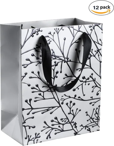 Miniatura 4 de Hammont Bolsas de regalo de boda para invitados de hotel – Bolsas de dama de honor con tallo floral – Bolsa de recuerdo de fiesta – Bolsas