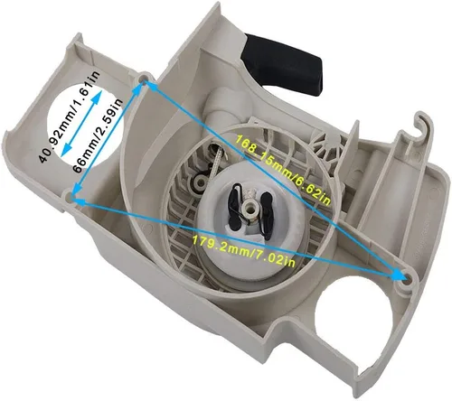 Miniatura 2 de SaferCCTV Conjunto de arranque de retroceso con mango de arranque compatible con Stihl 017 018 Ms170 Ms180 Pieza de repuesto # 1130 080 2100