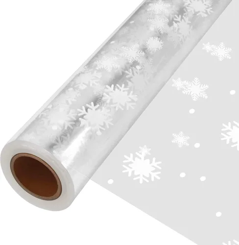 Miniatura 4 de JOYIT Rollo de celofán transparente de 220 pies (35 pulgadas x 220 pies), rollo de celofán de 3 mil de grosor, bolsas de celofán grandes, papel