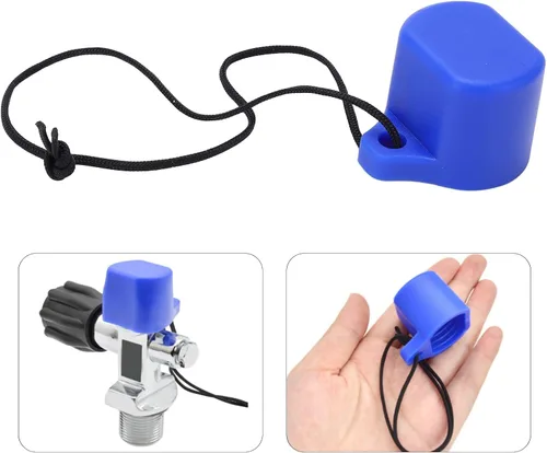 Miniatura 2 de BORDSTRACT Tapa de válvula de tanque de buceo, tapa de tapón de tanque de buceo de goma roscada, protector universal de tapa de válvula de tanque
