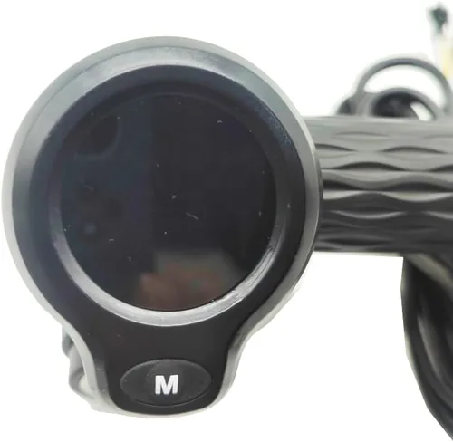 Miniatura 5 de Empuñadura del acelerador de bicicleta, 36 V 48 V eléctrica para bicicleta, empuñaduras de acelerador giratorio con pantalla LCD y cerradura de llave