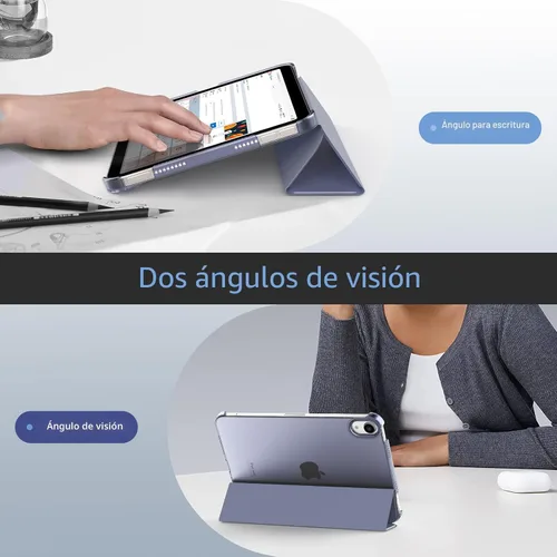 Miniatura 6 de MoKo Funda para iPad mini 7 (A17 Pro) Generación 2024, Funda para iPad mini 6 2021, Funda Protectora Delgada y Ligera de 8.3 Pulgadas con Carcasa