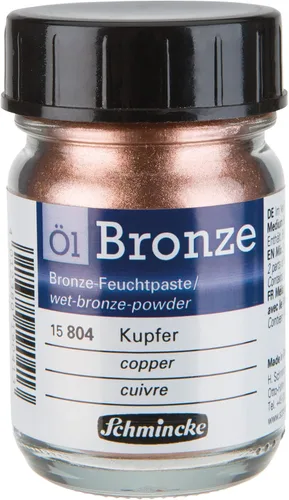 Miniatura 14 de Schmincke - Aqua-Bronze, oro pálido rico, 20 ml, 15 812 032, efectos metálicos brillantes en pinturas gouache y acuarela, papel, cartón, tabla