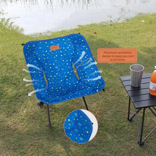 Miniatura 2 de G2 GO2GETHER Silla ligera Protable para jóvenes, tamaño plegable compacto de 12.6 x 4.3 pulgadas, solo pesa 1.6 libras, tela Oxford 600D, marco