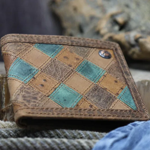 Miniatura 56 de HOOEY Cuero Bi-Fold Hombre, Hands-Up- Estampado Nómada, Talla única, 2812937