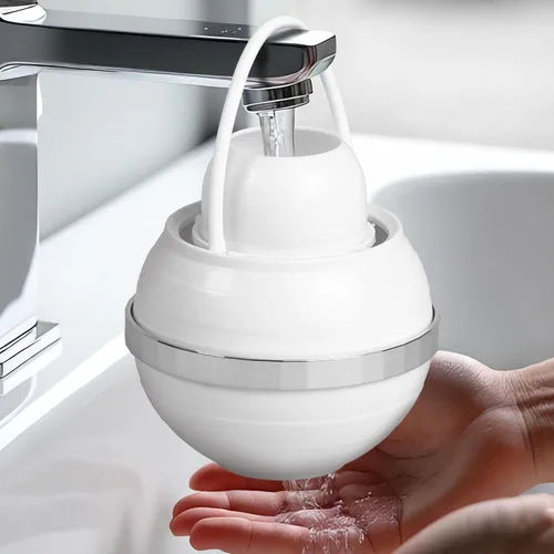 Filtro de baño para grifo de bañera: dura hasta 12 meses, elimina el cloro y el fluoruro, suaviza el agua para una piel, cabello y uñas más
