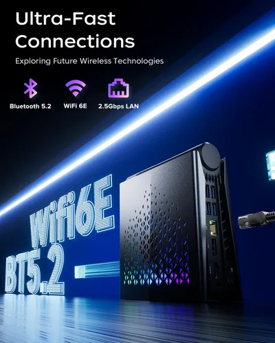 Miniatura 7 de ACEMAGICIAN Mini PC S3A con Windows 11 Pro, Ryzen 7 H 255(hasta 4.9 GHz), 16 GB LPDDR5 512 GB NVME PCIe4.0 SSD computadora con gráficos Radeon 780M