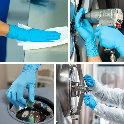 Miniatura 8 de Raxwell Disposable Nitrile Gloves - Heavy Duty Cleaning Gloves - Elbow-Length Dishwashing & Kitchen Use - Chemical Resistant