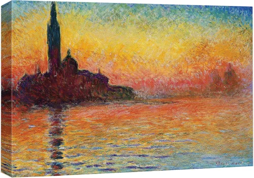 Miniatura 66 de wall26 Prado con álamos por Claude Monet - Arte moderno impresionista, arte en lienzo para el hogar, 12 x 18 pulgadas