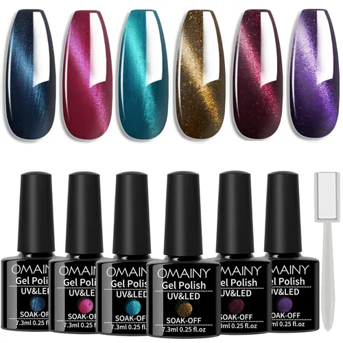 Miniatura 11 de Juego de esmalte de uñas en gel - Juego de esmalte de uñas con cambio de color en gel Púrpura Azul Rosa Rojo Lavanda Viento Rojo Negro con cambio