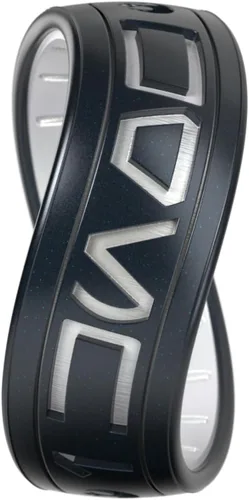Miniatura 2 de Enso Rings Anillo de silicona Star Wars – Diseño cómodo y flexible – Lo sé (Aurebesh) – Perla Negra/Perla – Talla 8 I Know (Aurebesh) Perla