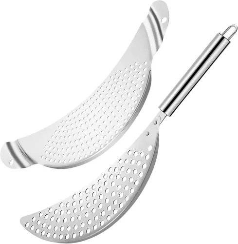 Miniatura 9 de Colador universal para latas de acero inoxidable, pequeño multiusos de grado alimenticio para latas grandes y pequeñas, colador de acero inoxidable
