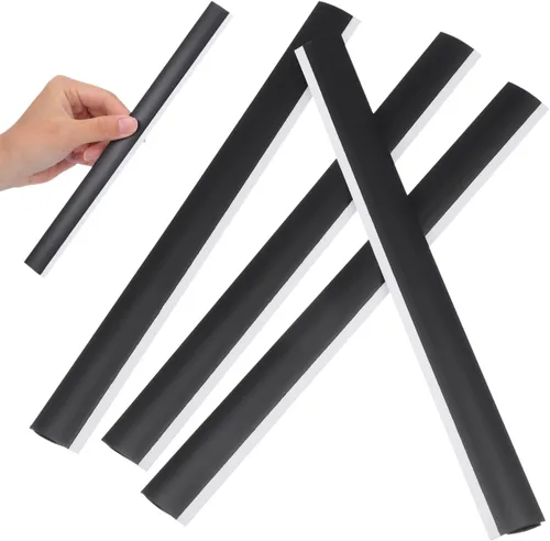 DOITOOL Bordes de repuesto de goma para recogedor, paquete de 4 tiras duraderas de repuesto para pala de basura y herramientas de limpieza, fácil de