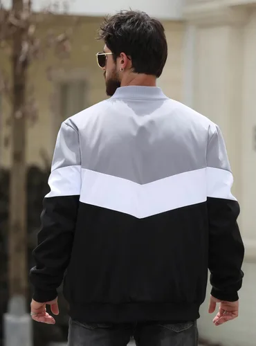 Miniatura 5 de HYPESTFIT Chaqueta bomber para hombre, casual, resistente al viento, para otoño e invierno, abrigos, acolchados, con aislamiento