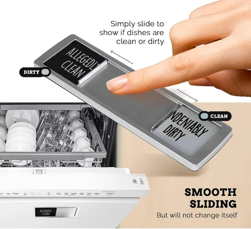 Miniatura 4 de Imán para lavavajillas, letrero "Clean Dirty", artículos esenciales de apartamento para el primer departamento imprescindible, divertidos utensilios