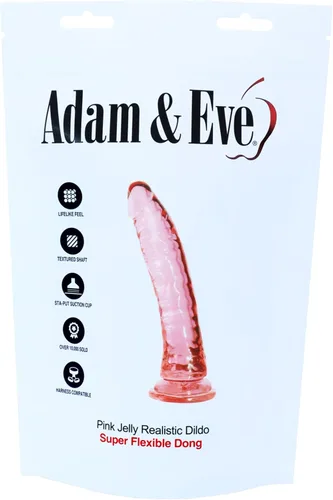 Miniatura 15 de Adam & Eve Consolador realista de 10 pulgadas con base de succión para juego con manos libres, eje grueso y flexible con venas y bolas realistas
