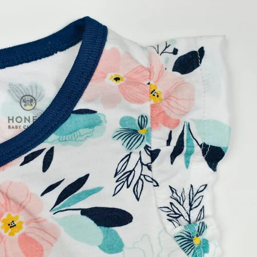 Miniatura 2 de HonestBaby Multipack Short Romper Sets and Dresses 100% Organic Cotton for Infant Baby, Toddler Boys, Girls, Unisex (LEGACY)