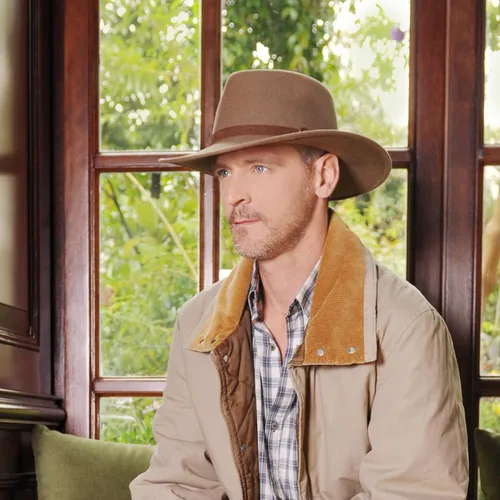 Miniatura 15 de Melbourne - Sombrero de fieltro de lana para mujeres/hombres, sombrero de vaquero con lágrima aplastable, sombrero de invierno y otoño Sombrero