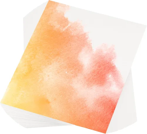 Miniatura 11 de PATIKIL 100 piezas de papel de acuarela de algodón puro de 140 lb/300 GSM, papel de pintura para colorear de agua, pintura de arte, acuarela