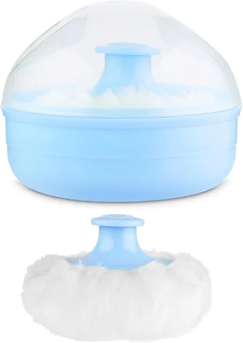 WLLHYF Soplo cosmético para el cuerpo del bebé, cara grande, esponjoso, suave, cuerpo suelto con estuche para bebé, niño, adulto, baño, viajes