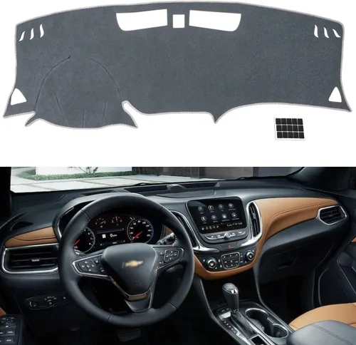 Miniatura 36 de TUCAREST Funda para salpicadero Compatible con Ch-Evy Silverado 1500/2500 HD/3500 HD 2019-2023, GM-C Sierra/HD 2500/ HD 3500 2019-2023, alfombrilla