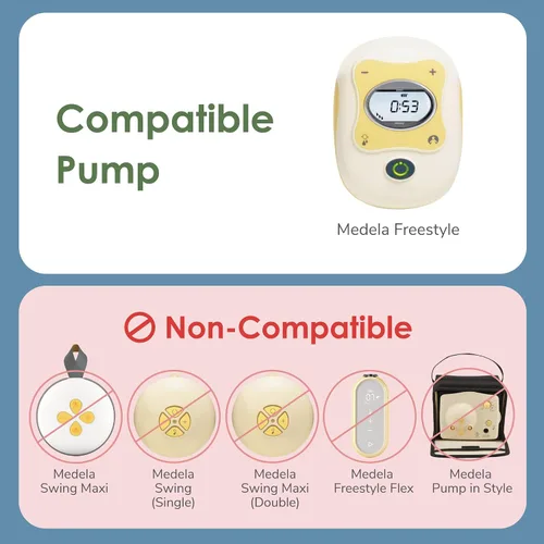 Miniatura 3 de Maymom Juego de tubos compatible con extractor de leche Medela Freestyle pero no Freestyle Flex; compatible con bomba Medela Freestyle; también