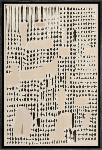 Miniatura 10 de Wall26 - Arte de pared con marco estampado en lienzo, bosque negro y blanco, árbol de madera con detalles de anillo, naturaleza, naturaleza salvaje