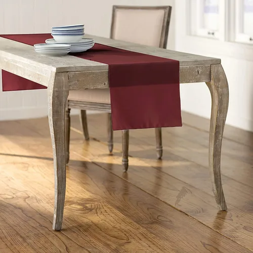Miniatura 16 de LA Linen™ mantel de popelina de poliéster de 14 por 108 pulgadas Blanco P