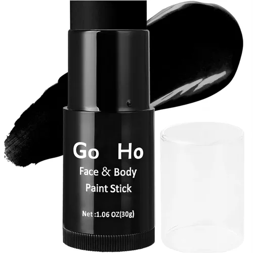 Miniatura 8 de Go Ho Barra de Pintura Facial Azul Mezclable en Crema (29.99 g), Pintura Corporal y Facial Azul Real de Cobertura Total para Adultos, Niños, Palo