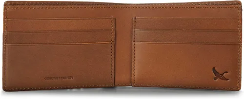 Miniatura 4 de Eddie Bauer Men's Rugged Leather Bifold Wallet Money Clip RFID Protection ID Window Genuine Leather EDC