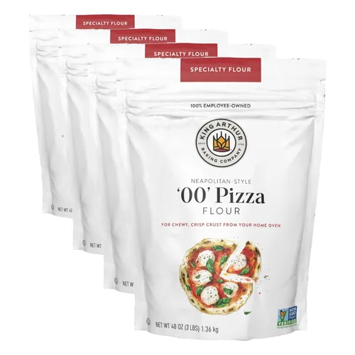 Miniatura 11 de King Arthur 00 Harina para Pizza: Trigo Americano Premium Sin OGM para Corteza Perfecta Estilo Napolitano - Finamente Molida para Auténtica Pizza