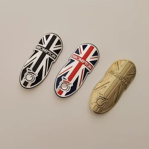Miniatura 4 de Brom-ptons - Calcomanías de aluminio para cabeza de bicicleta, calcomanías para BMX, marco frontal de bicicleta, accesorios de ciclismo de vapor