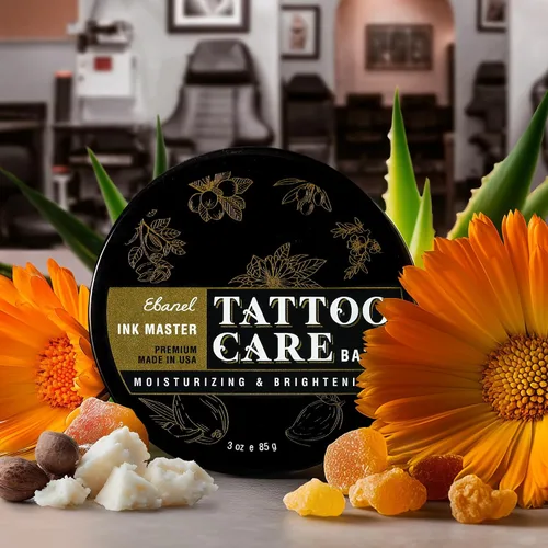 Miniatura 9 de Ebanel Bálsamo para tatuajes de 3 onzas, crema de cuidado posterior de tatuajes de alta calidad, abrillantador de tinta que mejora