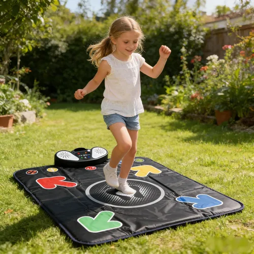 Miniatura 5 de PLAMILOY Tapete de baile para niños, tapete electrónico iluminado, juego de música, juguete para niñas y niños de 3 a 12 años, tapete de juego