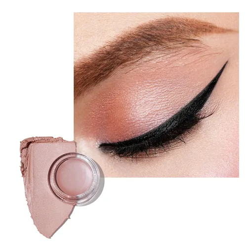 Miniatura 48 de Oulac Sombra de ojos en crema con brillo también para iluminador Sombra de ojos mezclable Resistente al agua y de larga duración con fórmula Pureza