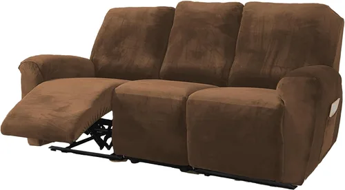 Miniatura 8 de NORTHERN BROTHERS Fundas para sillas reclinables, fundas elásticas para sofá reclinable, fundas de terciopelo para silla Lazy Boy, funda de sofá