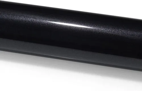 Miniatura 3 de 12"X60" (1'X5') Negro Premium Súper Brillante Vinilo Adhesivo Metálico para Envoltura de Vehículo Auto DIY, Liberación de Aire Sin Burbujas