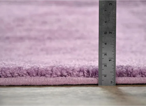 Miniatura 3 de Garland Rug 2 alfombras de baño tradicionales de nailon lavables color morado (17 x 24 pulgadas, 21 x 34 pulgadas), suaves, absorbentes y elegantes