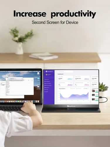 Miniatura 4 de MAGICRAVEN Monitor portátil 4K, pantalla de computadora portátil IPS de 16" 3840 x 2400, 1500:1, 400 Nits pantalla USB C HDMI pantalla