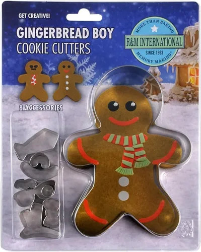 Miniatura 8 de R&M International Star Tree - Cortadores de galletas para hacer árbol 3D, juego de 10 piezas de plástico