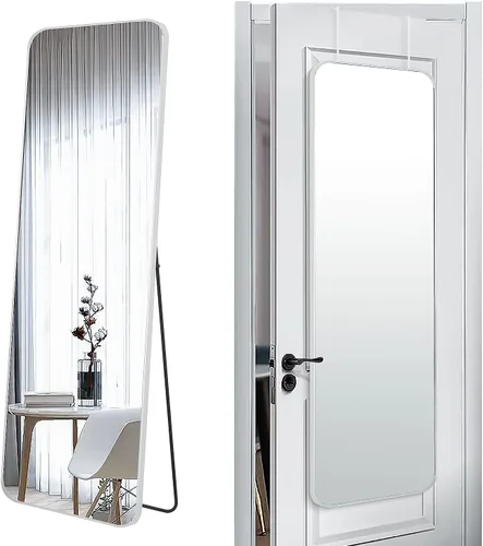 Miniatura 14 de SCWF-GZ - Espejo rectangular de longitud completa de 20x30 pulgadas, para montar en la pared, colgante o apoyado contra la pared, con marco de metal