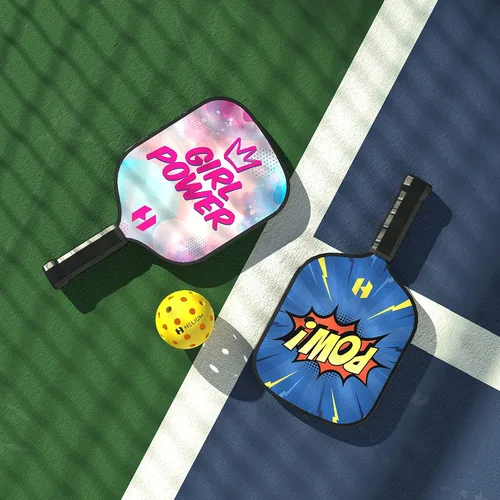 Miniatura 8 de Helium Paleta de pickleball para niños, paleta de tamaño infantil para niños de 12 años en adelante, núcleo de panal ligero, cara de golpe