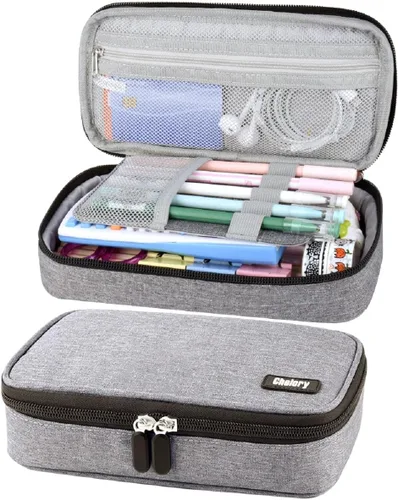 Miniatura 8 de Chelory Estuche para Lápices de Gran Capacidad, Bolsa Grande para Lápices, Estuche para Bolígrafos, Porta Lápices y Marcadores, Bolsa