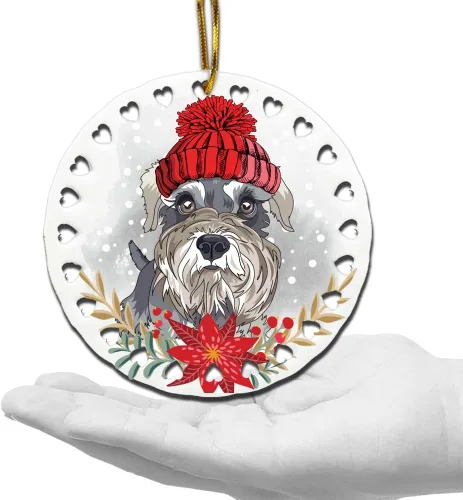 Miniatura 12 de BELLA BUSTA -Adorno de Navidad para perros, decoración navideña para amantes de los perros, estampado de Navidad UV