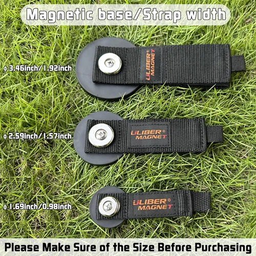 Miniatura 2 de ULIBERMAGNET Correa de velcro magnética fuerte, organizador de herramientas de almacenamiento magnético resistente, cable de extensión, manguera