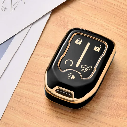Miniatura 7 de ELOHEI Funda para llavero para Chevy, accesorios de funda para llavero para Chevrolet Silverado Suburban Tahoe GMC Acadia Sierra Terrain Yukon