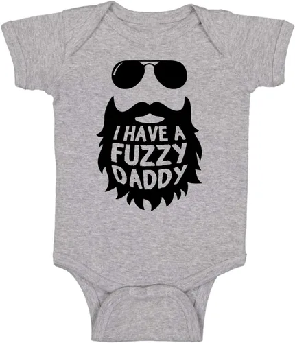 I Have a Fuzzy Daddy - Divertido body esencial para bebé, ropa para niña recién nacida, trajes de bebé niño