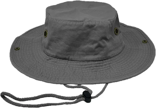 Miniatura 3 de Glory Max Sombrero de pescador de algodón lavado con correa de barbilla gorra de pesca Sun Safari Boonie Oliva